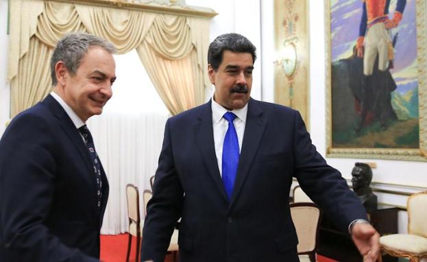 El Gobierno se desmarca de la visita de Zapatero a Maduro en Caracas