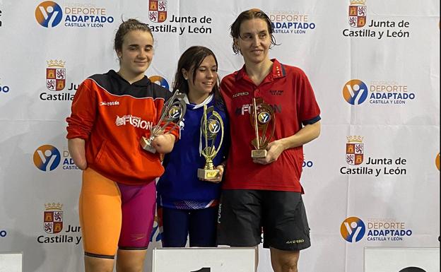 Lapalentina Ester Rodríguez y el segoviano Álvaro de Frutos, campeones de la Liga de Natación Adaptada de Castilla y León