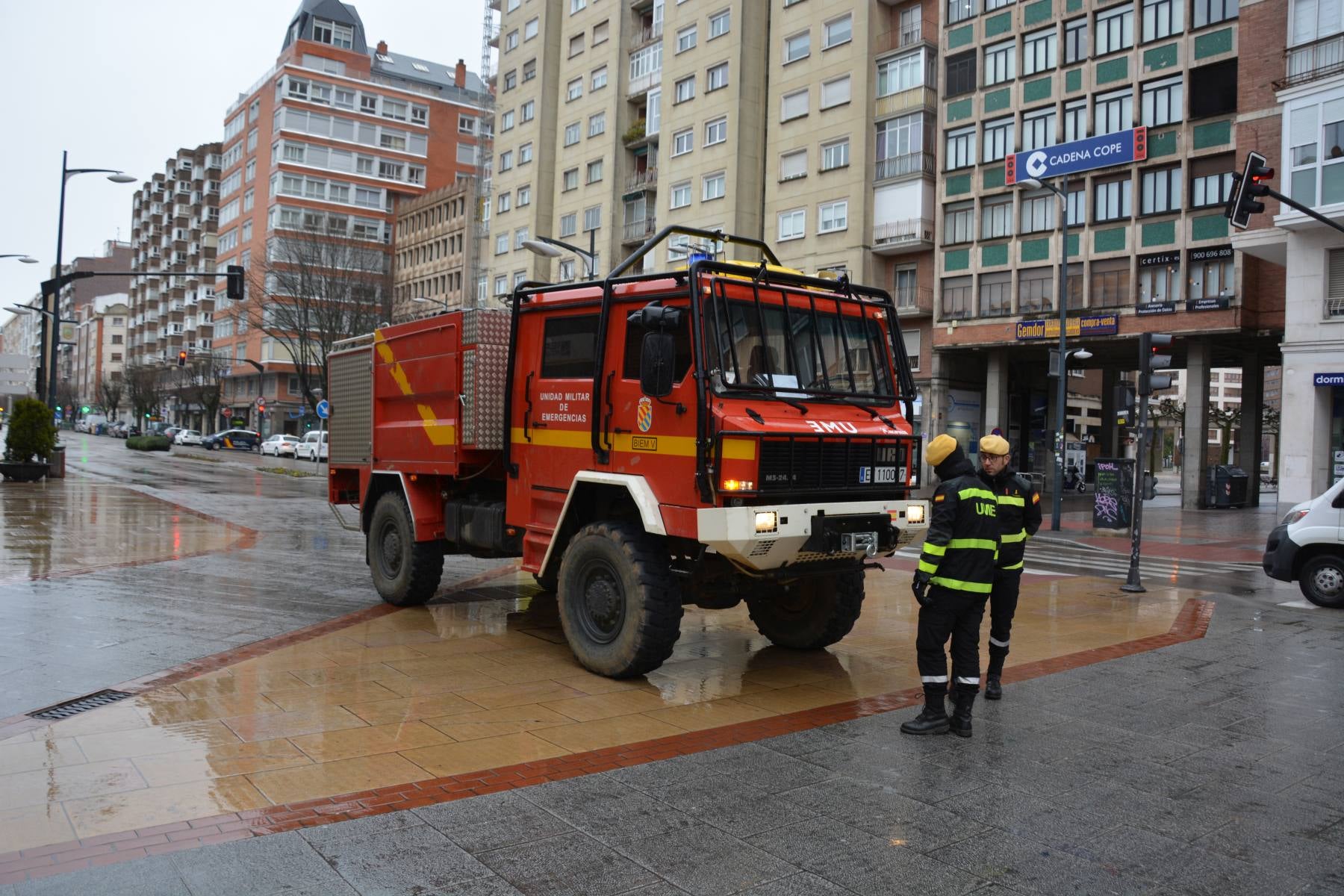 La Unidad Militar de Emergencais se despliega en Burgos