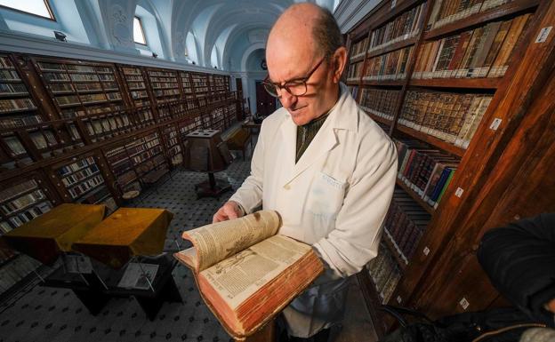 Hallan en la biblioteca de Monasterio de La Vid un incunable de 1495