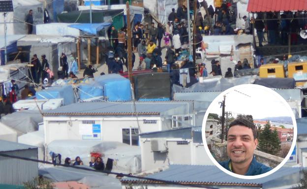 El burgalés Jorge Peña lanza un vídeo diario para mostrar la realidad de los refugiados desde la isla griega de Lesbos