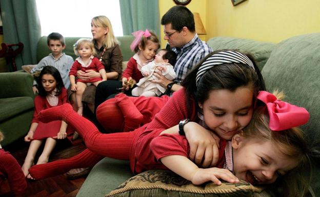 Confinados en Burgos y en familia...numerosa