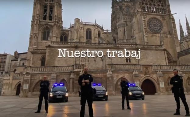 La Policía Nacional de Burgos realiza en colaboración con David Bustamante un vídeo en apoyo a sus agentes