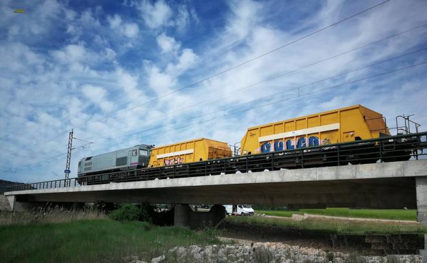 Comienzan las pruebas de resistencia de los viaductos de la Línea de Alta Velocidad Venta de Baños-Burgos