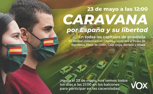 Vox podrá realizar su caravana protesta este sábado en Burgos