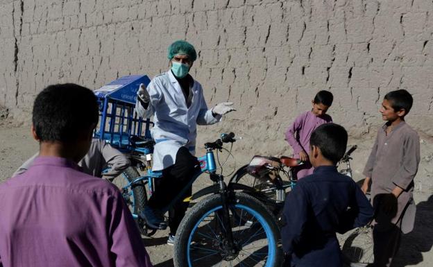 A golpe de pedal contra la pandemia