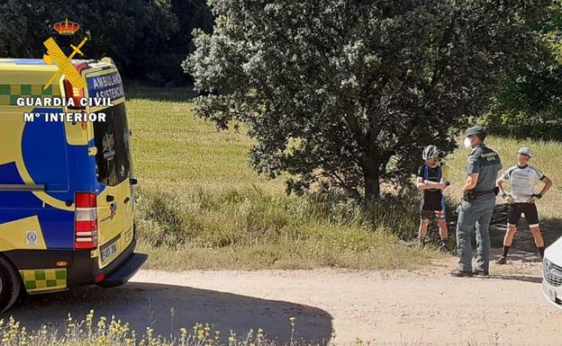 La Guardia Civil localiza y auxilia a un ciclista accidentado en el entorno de la ermita de San Olav