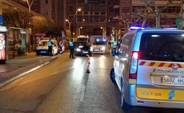 El sábado noche se salda con tres denunciados por superar la tasa de alcoholemia en Burgos