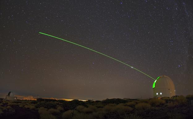 Luz láser para vigilar la chatarra espacial a pleno día