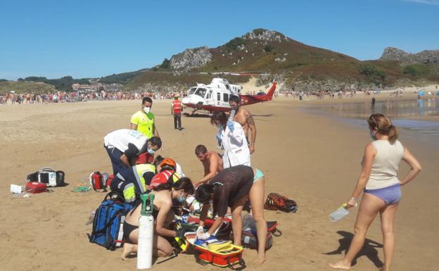 Fallece una mirandesa de 69 años en la playa de Noja