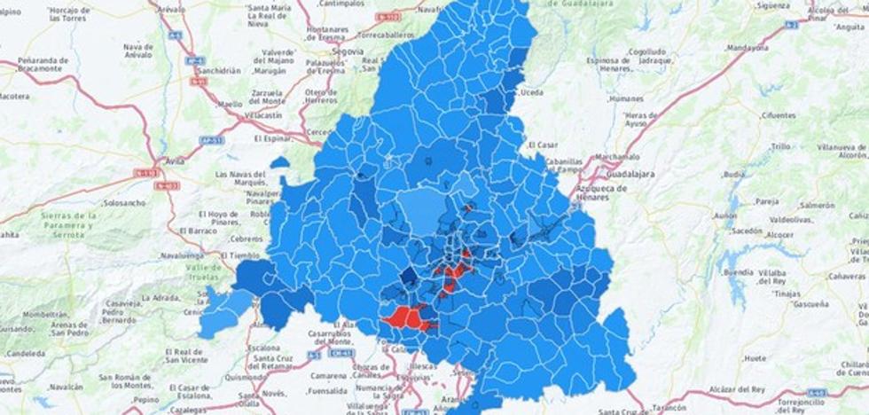 Gráfico: Las zonas confinadas de Madrid