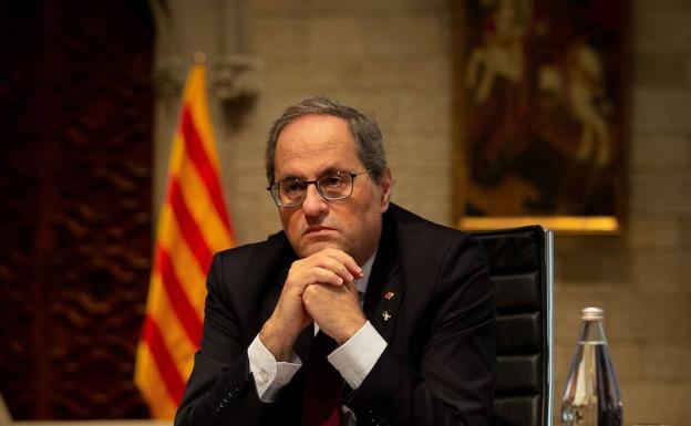 Torra reconoce la inhabilitación y su fracaso en la independencia