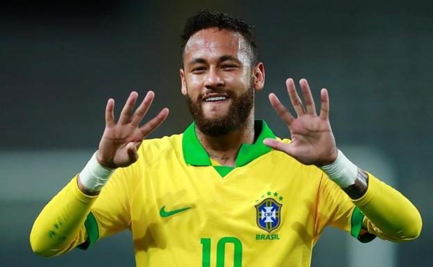 Neymar ya solo tiene a Pelé por delante