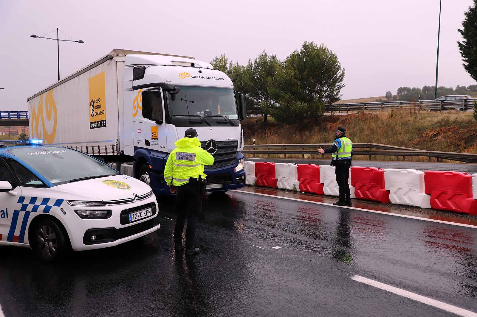 Primer día de controles en las carreteras de Burgos