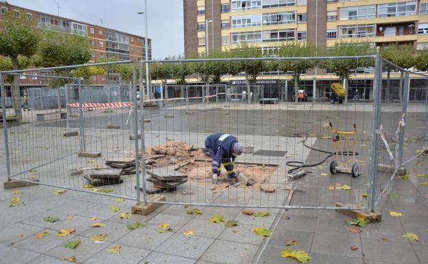 Comienzan las obras de remodelación de la plaza Santiago