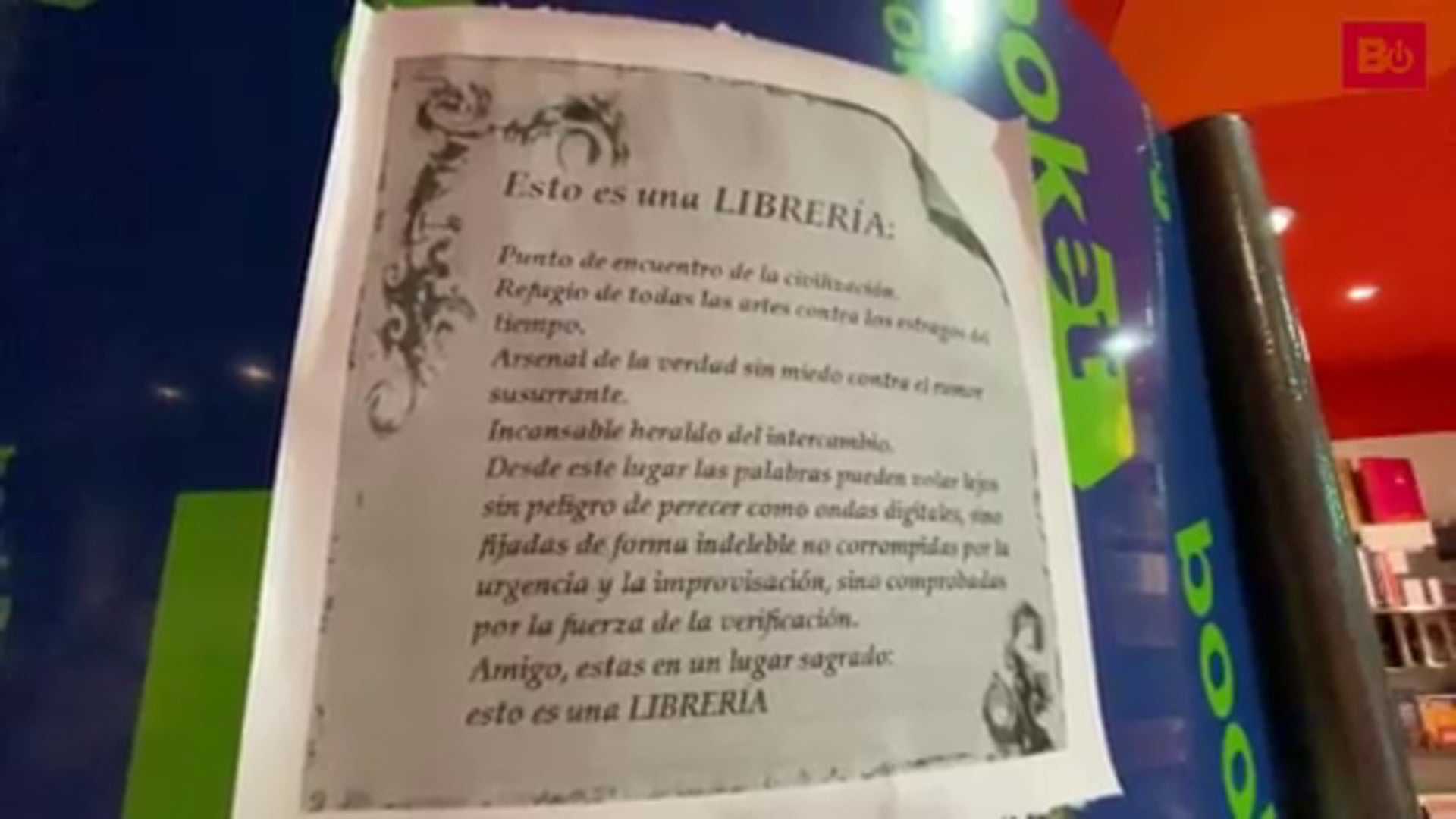 «Yo solo sé que leo libros»