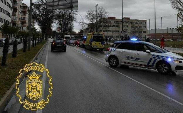 Seis personas resultan heridas en tres accidentes de tráfico en Burgos