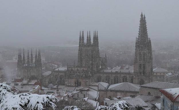 La nieve cubrirá Burgos el primer día de 2021