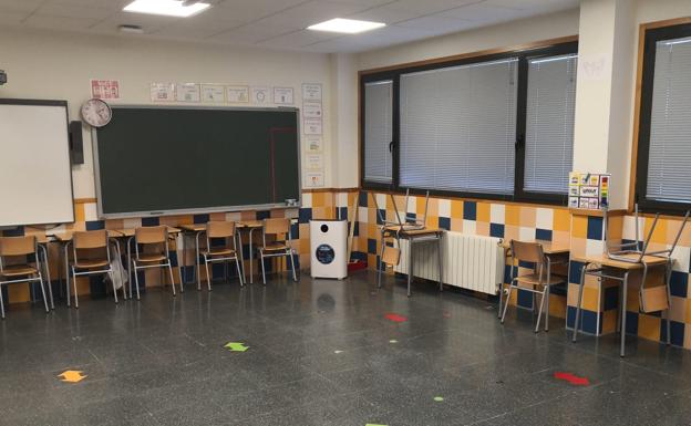 Espinosa de los Monteros instala purificadores de aire en el colegio para luchar contra la covid-19