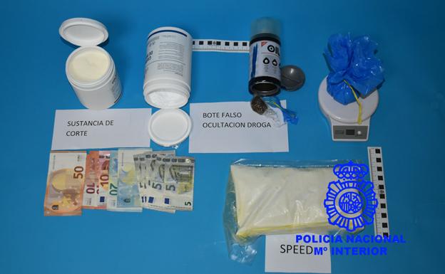 Dos detenidos con 1.248 gramos de 'speed' y 178 de hachis