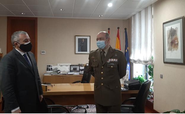 El subdelegado del Gobierno agradece al Ejército su colaboración para combatir la pandemia en Burgos