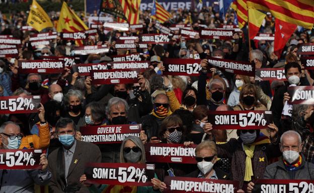 La ANC presiona en la calle por un pacto entre ERC y JxCat