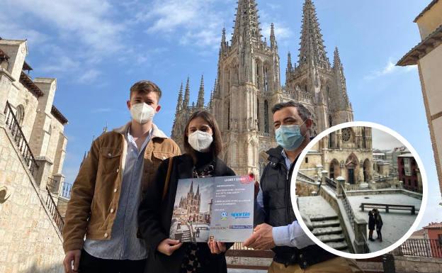 Los protagonistas del beso más viral regresan a la Catedral de Burgos