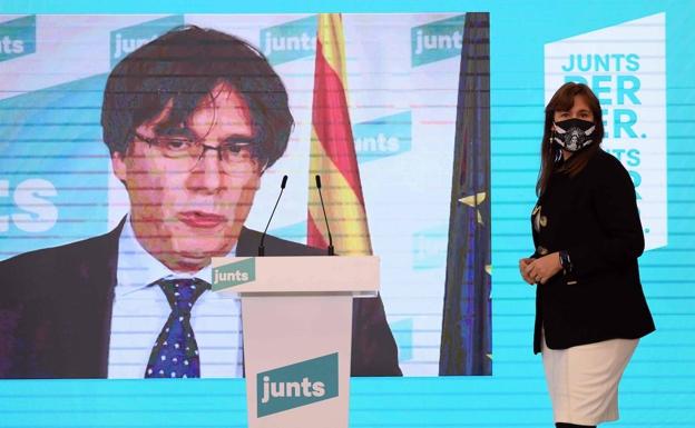 Puigdemont presiona para que Laura Borràs sea la presidenta del Parlament