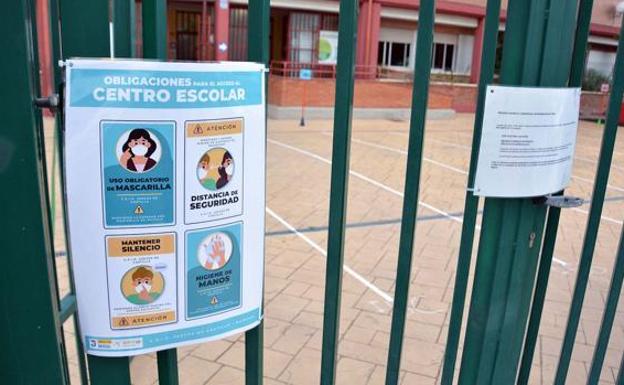 Primera aula en cuarentena en Burgos tras las vacaciones de Semana Santa