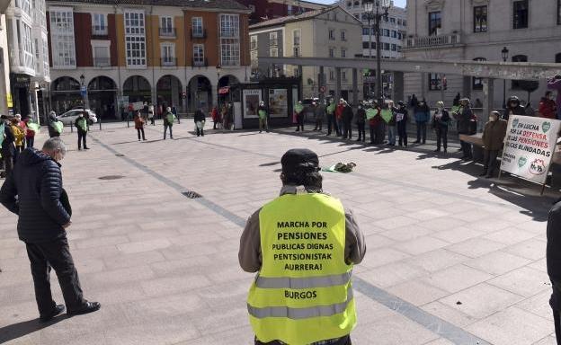 Los pensionistas burgaleses vuelven a protestar en las calles este lunes