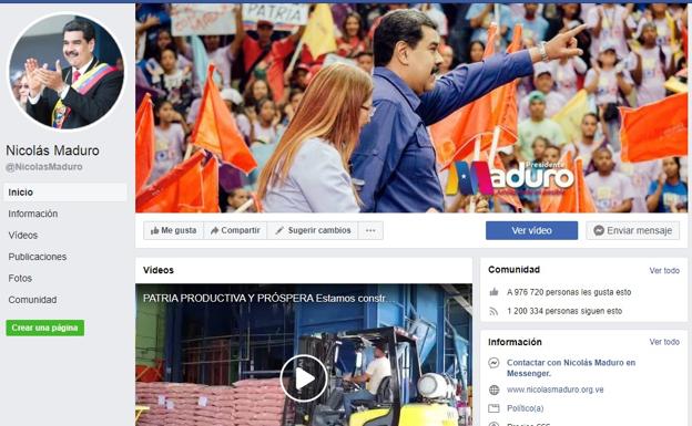 Facebook bloquea por un mes la cuenta de Maduro por «desinformar» sobre covid