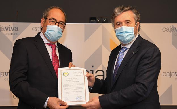 Baudilio Fernández, Premio Félix Pérez y Pérez de la Fundación Caja Rural y el Colegio de Veterinarios de Burgos