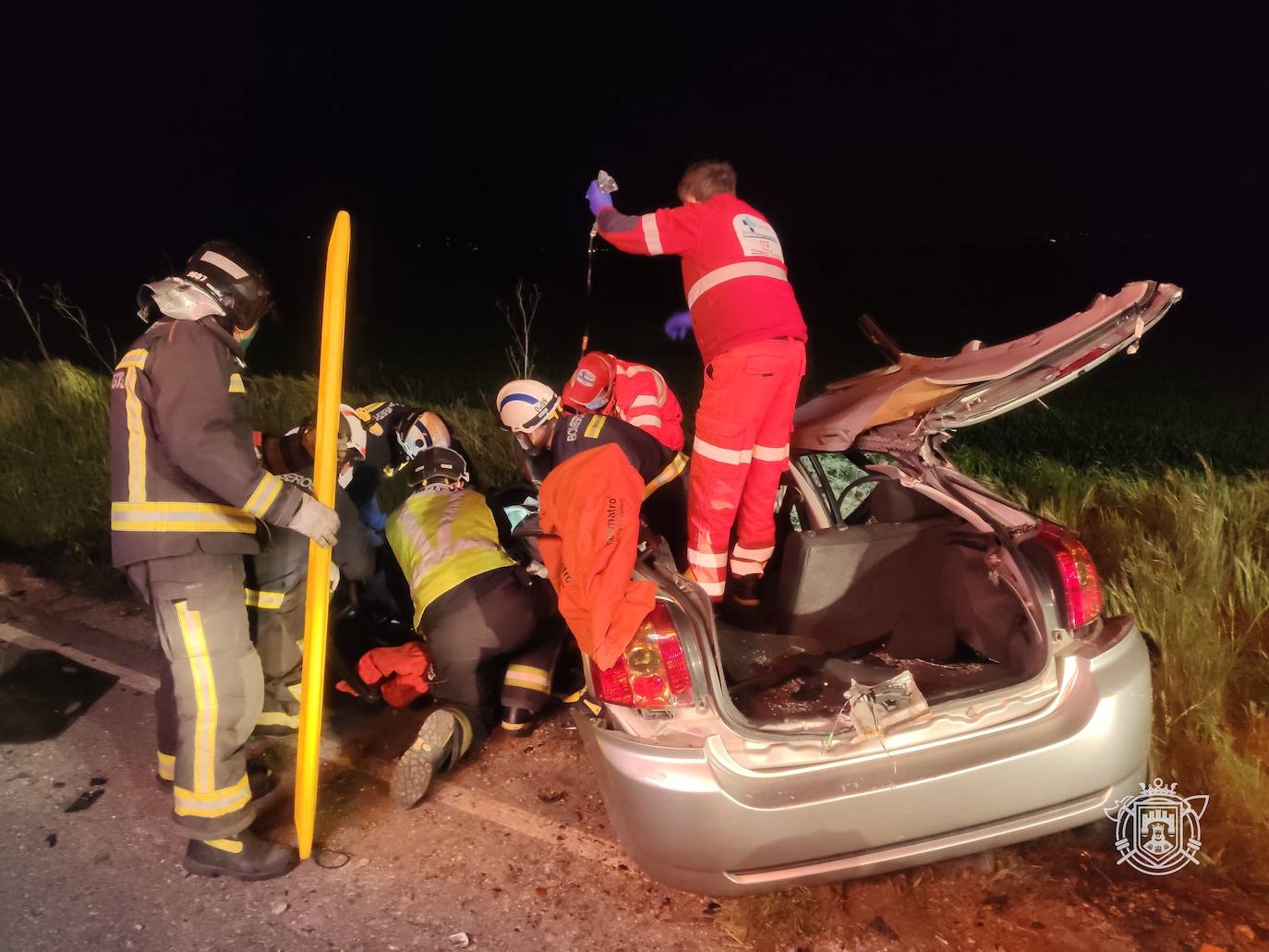 Un fallecido y dos heridos en una colisión entre tres vehículos en Villagonzalo