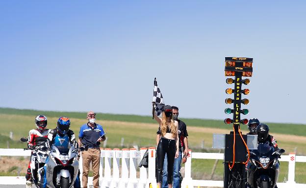 El duelo entre una moto y un halcón peregrino, ¿quién ganará?