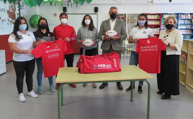 Los CEIP Francisco de Vitoria de Burgos y Fernán González de Aranda, premiados en el curso Rugby Escolar