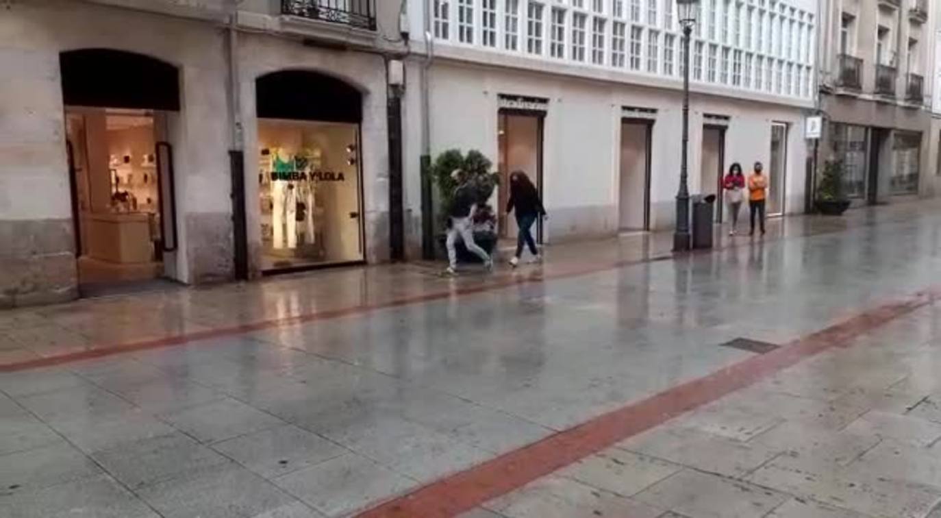 Otra tormenta hace temblar a los burgaleses 24 horas después del aguacero