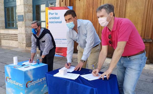 El PP de Burgos se une a la recogida de firmas contra los indultos a los condenados del 'procés'