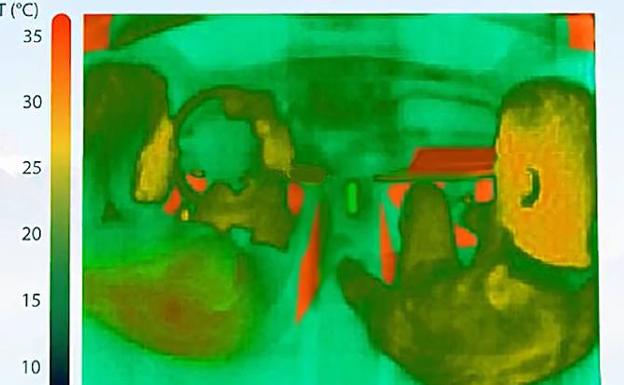 El aire acondicionado por infrarrojos que regula automáticamente la temperatura del coche