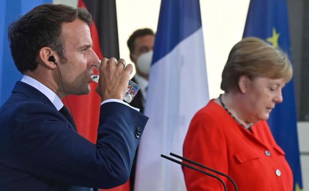 Merkel y Macron tratan de reactivar las relaciones con China