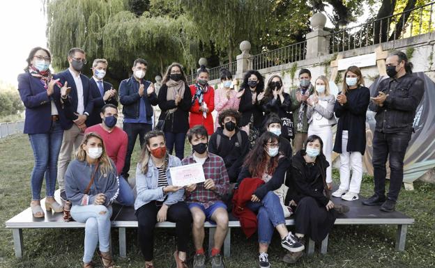 Los artistas Siete y Rice ganan ex aequo el certamen de pintura mural sobre la Catedral de Burgos