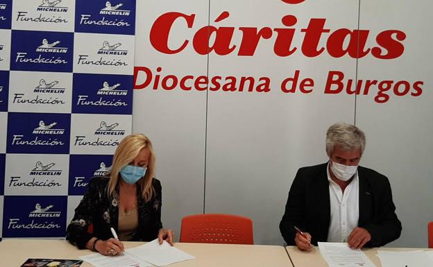 La Fundación Michelin facilitará a Cáritas Burgos los neumáticos necesarios para su flota de vehículos