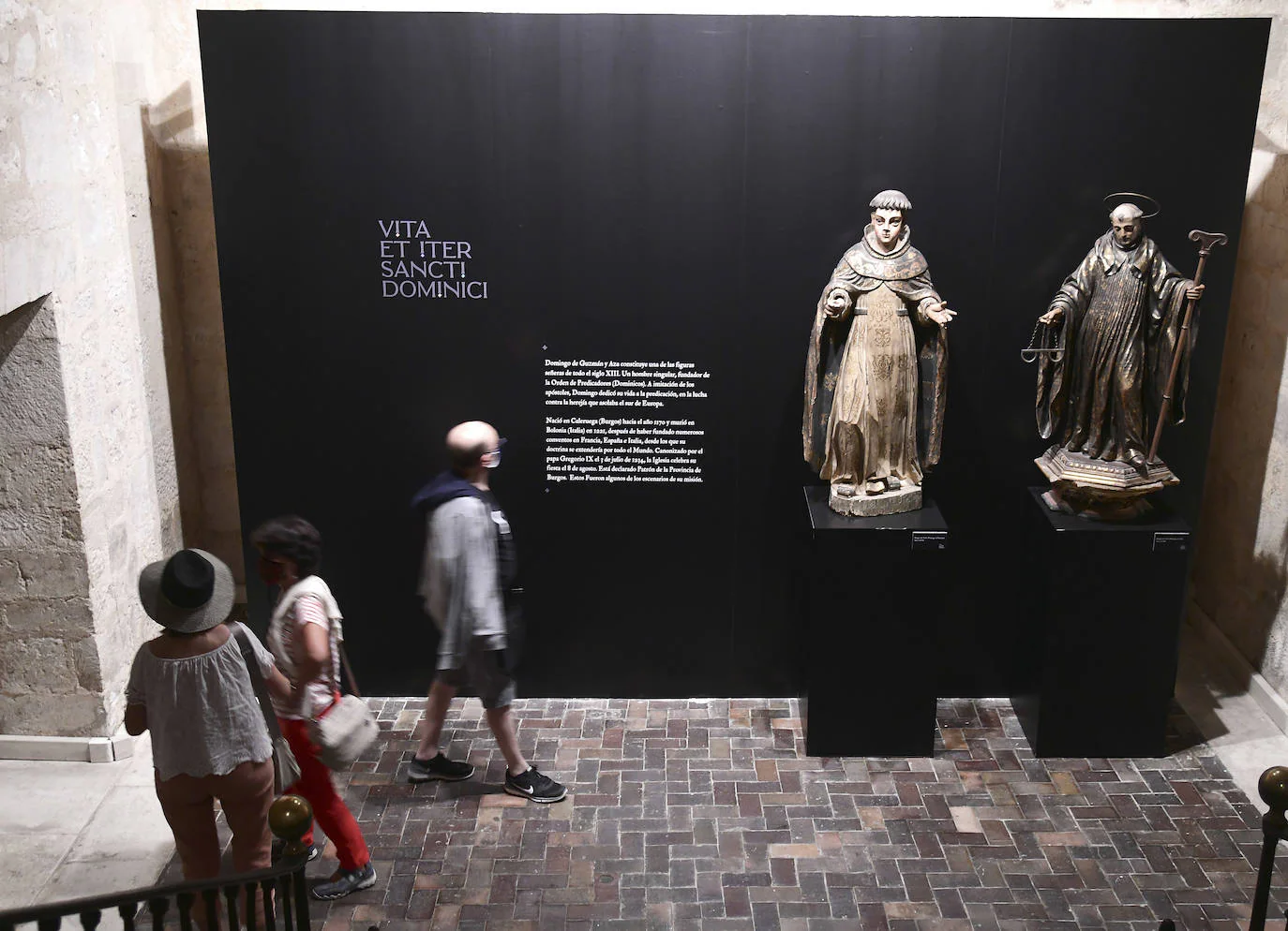 Una exposición en Silos resume los lugares por lo que pasó Santo Domingo de Guzmán a lo largo de su vida