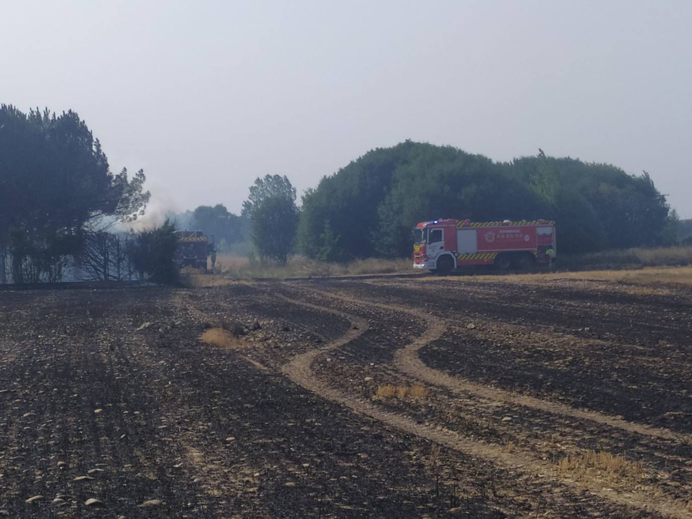 Incendio en San Millán de Juarros