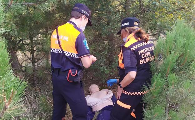 Un simulacro sorpresa con final feliz para Protección Civil de Burgos