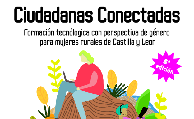 Mujeres rurales habitando internet