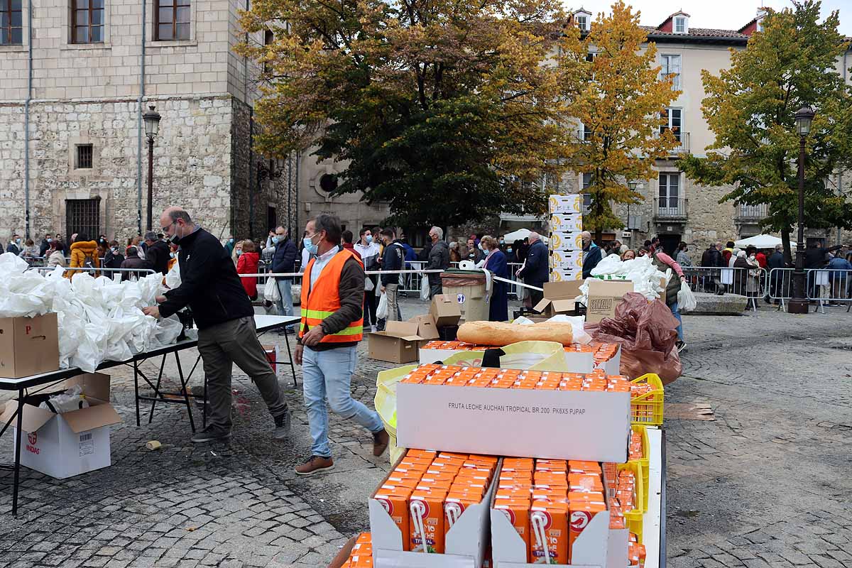 350 kilos de arroz para enviar desde Burgos más de 20.000 euros a La Palma