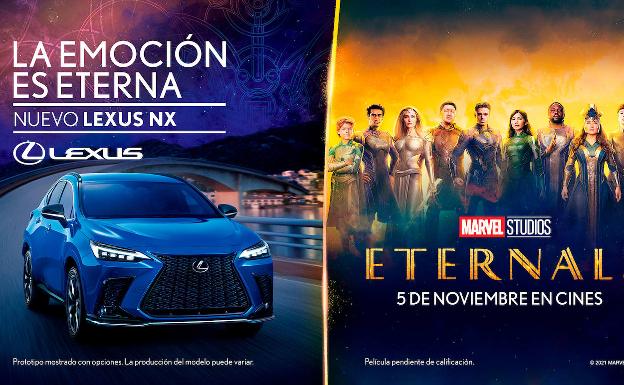 Lexus se convierte en el coche de «Eternals», los nuevos superhéroes de Marvel