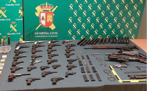 Detenido en Burgos un coleccionista por la venta de armas a organizaciones criminales