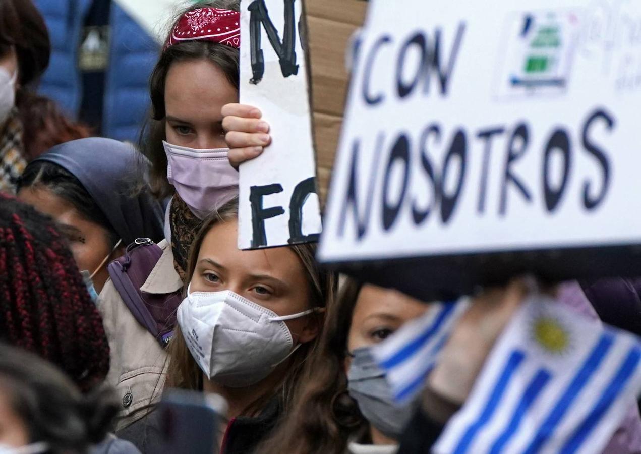 Los jóvenes exigen en Glasgow medidas contra el cambio climático