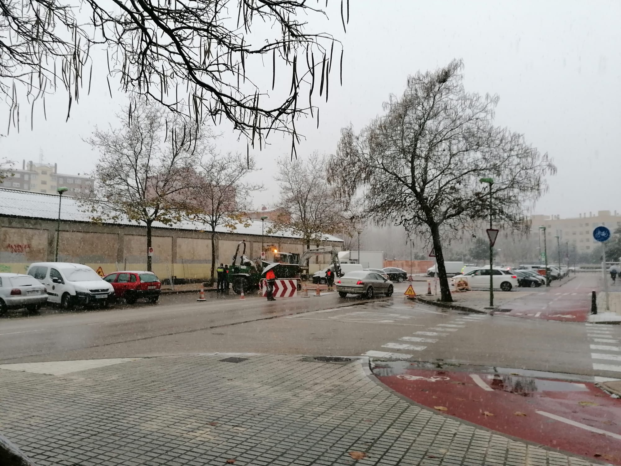 La primera nevada del otoño en Burgos en imágenes